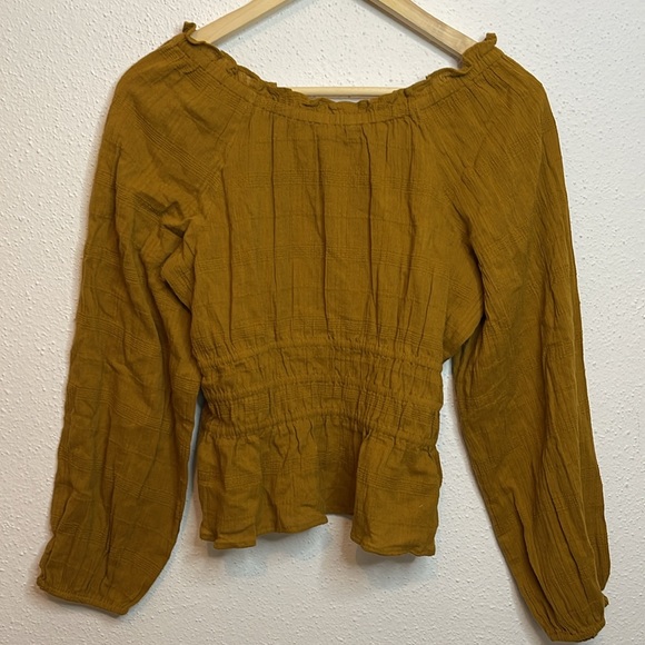 Madewell Sophia Textured Plaid Top NWT - Picture 4 of 5